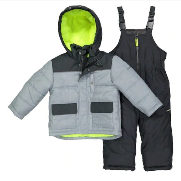 OshKosh Quilted Jacket & Bib Overall Snow Pants